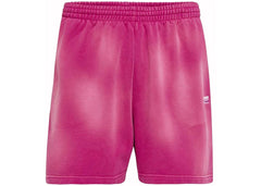 Balenciaga Campaign Logo Sweatshorts Dark Fuchsia