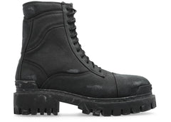 Balenciaga Combat Strike 20Mm Boot Black
