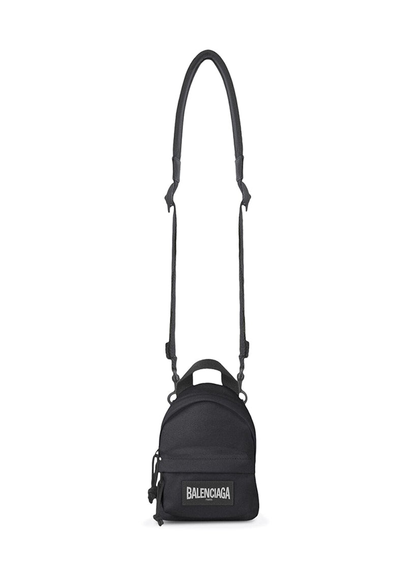 Balenciaga Oversized Crossbody Backpack Mini Black