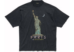 Balenciaga Paris Liberty Medium Fit T-Shirt Black