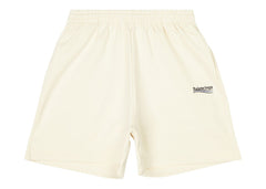 Balenciaga Political Campaign Large Fit Sweat Shorts Light Beige/Black/Blue