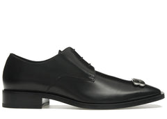Balenciaga Rim Derby Shoes Black Leather