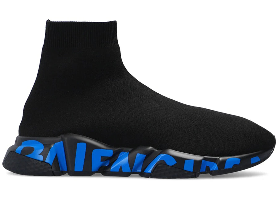 Balenciaga Speed Graffiti Black Blue