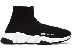 Balenciaga Speed Sneaker Black White Sole Womens