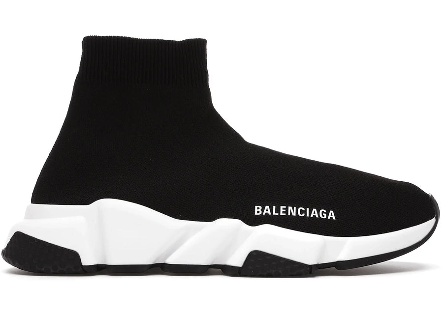 Balenciaga Speed Sneaker Black White Sole Womens