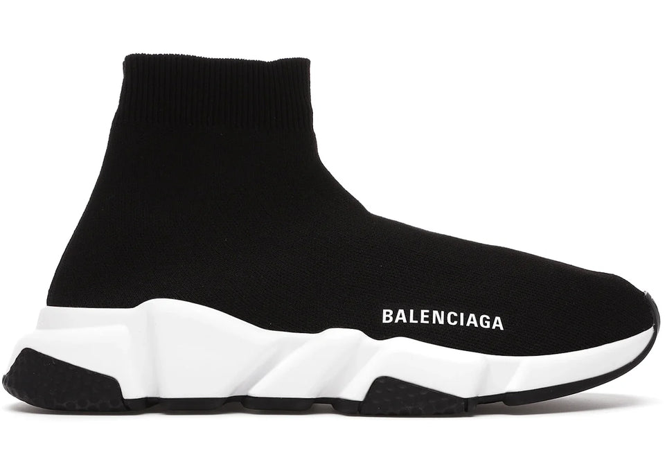 Balenciaga Speed Sneaker Black White Sole Womens