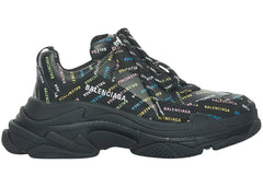 Balenciaga Triple S AllOver Logo Black Multicolor