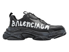 Balenciaga Triple S Black White Graffiti