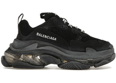 Balenciaga Triple S Clear Sole Double Black Womens