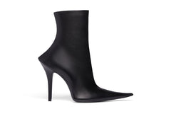 Balenciaga Witch 110mm Booties Black Sheepskin (Women's)