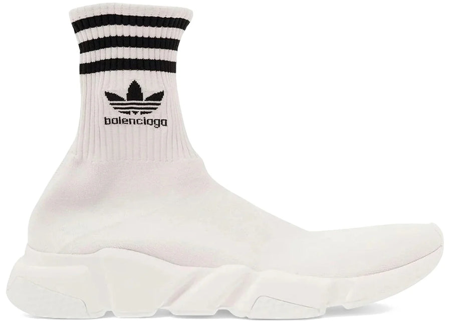 Balenciaga x Adidas Speed Trainer White Black