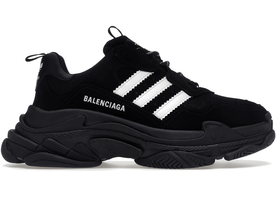 Balenciaga x adidas Triple S Black White