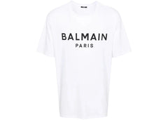 Balmain Logo Print T-Shirt White