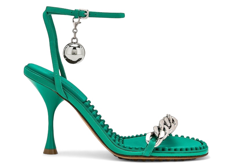 Bottega Veneta Dot Ankle Strap Sandals Acid Turquoise (Women's)