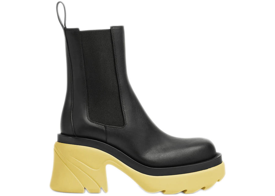 Bottega Veneta Flash Platform Ankle Boot Black Lemonade (Women's)