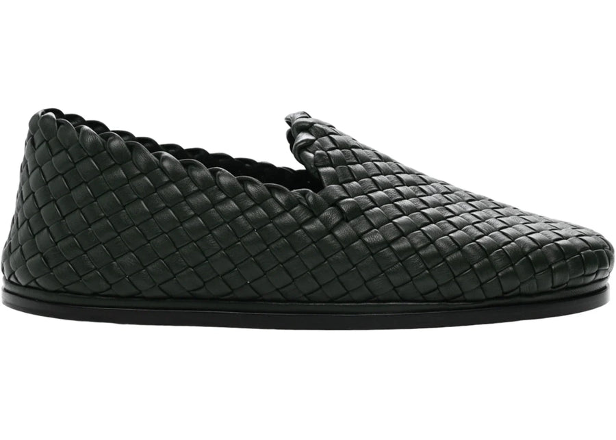 Bottega Veneta Nappa Intrecciato Loafers Green
