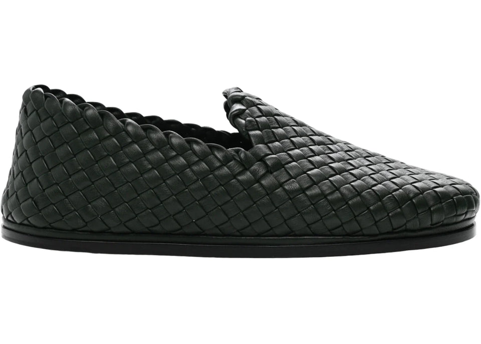 Bottega Veneta Nappa Intrecciato Loafers Green