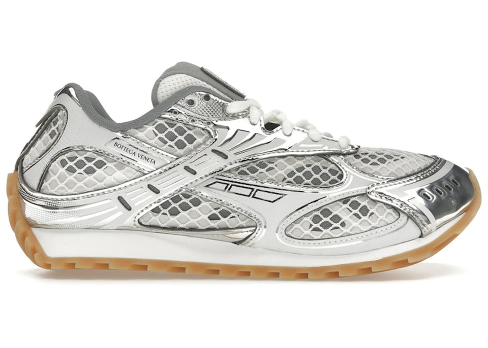 Bottega Veneta Orbit Silver White