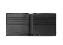 Burberry Check E-canvas International Bifold Wallet 8 slot Dark Birch Brown