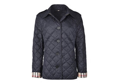 Burberry Diamond Quilted Jacket Navy