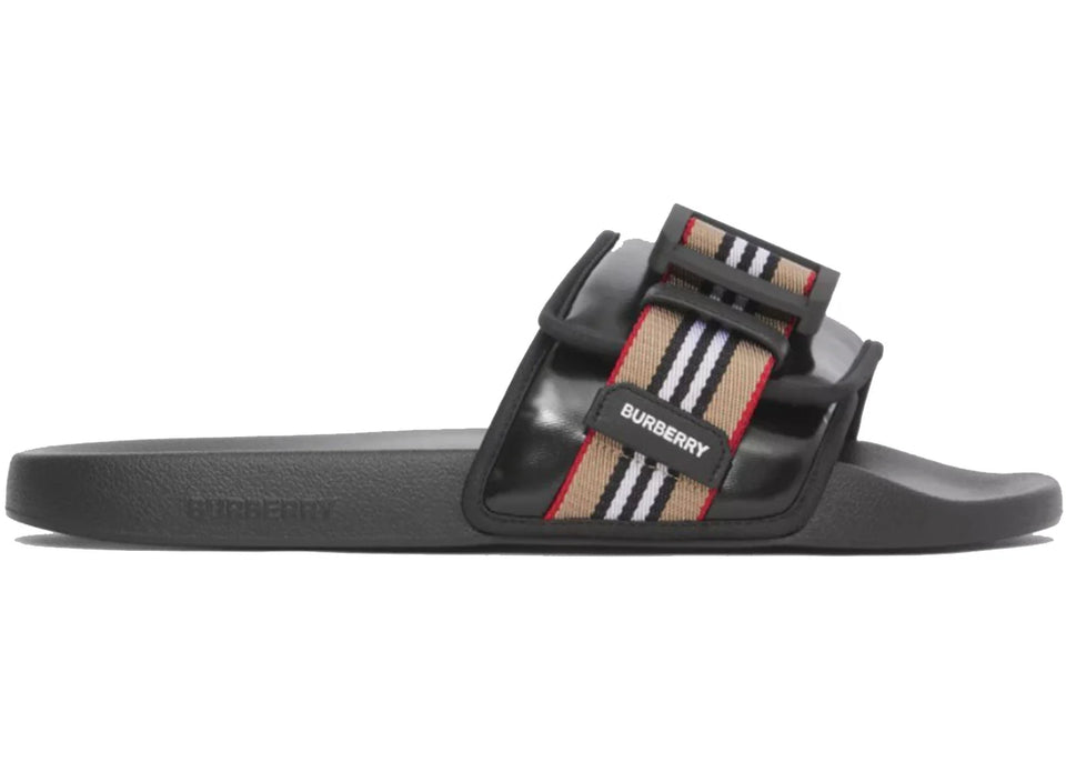 Burberry Fastener Slides Icon Stripe (Men'S)