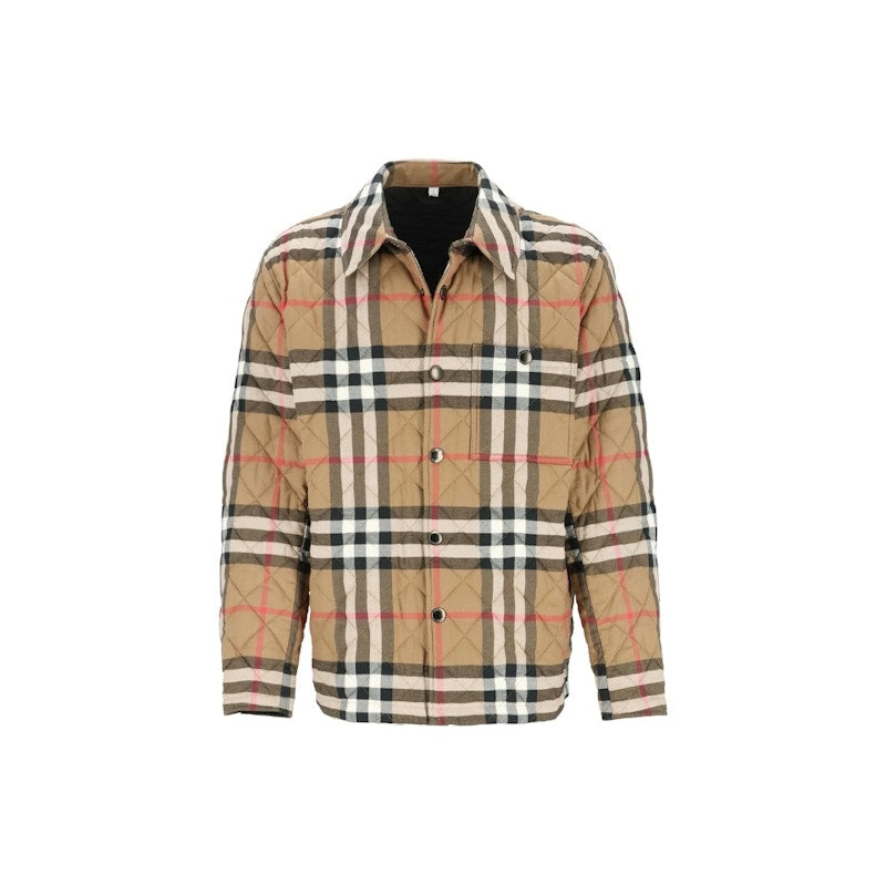Burberry Forres Diamond Quilted Jacket Taupe Brown