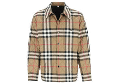 Burberry Forres Diamond Quilted Jacket Taupe Brown