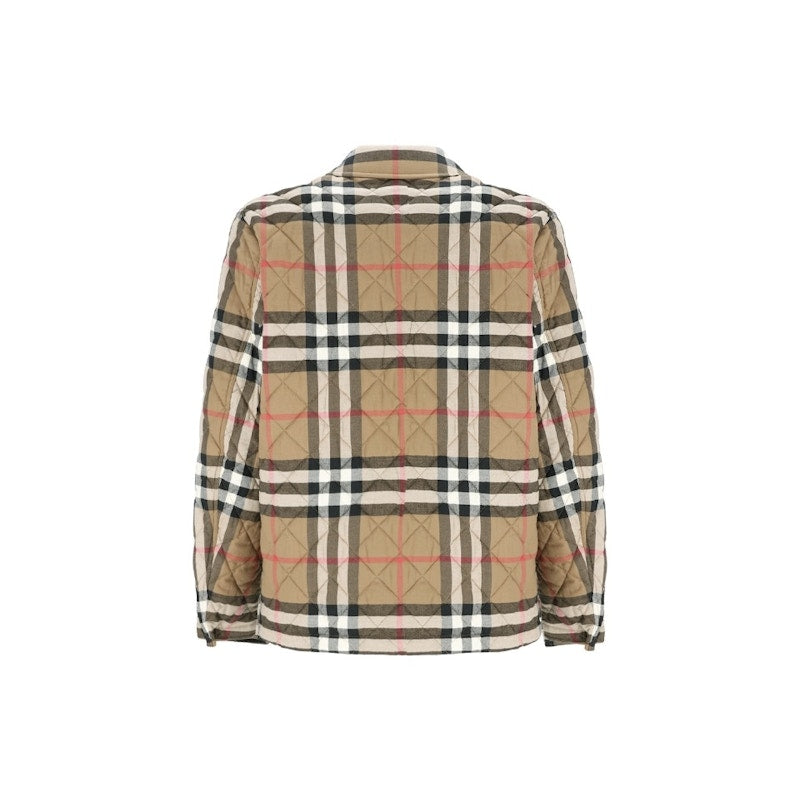 Burberry Forres Diamond Quilted Jacket Taupe Brown