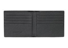 Burberry Grainy Leather International Bifold Wallet Black