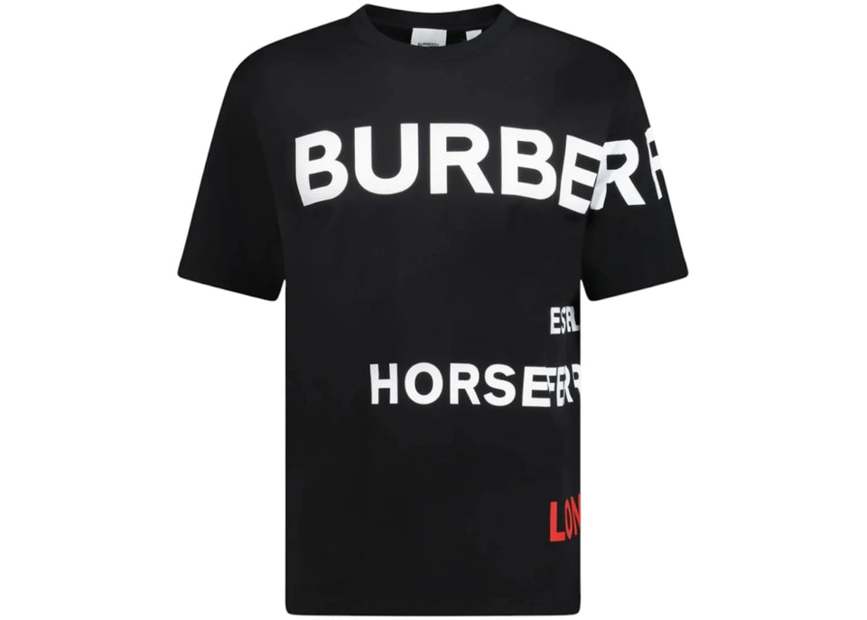 Burberry Horseferry Print Cotton T-Shirt Black