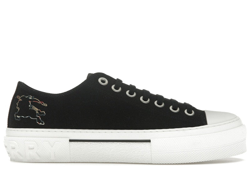 Burberry Jack Low Top Black Canvas