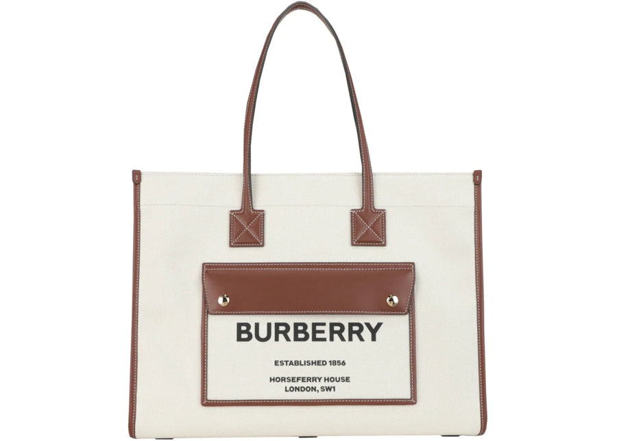 Burberry Medium Freya Tote Tan