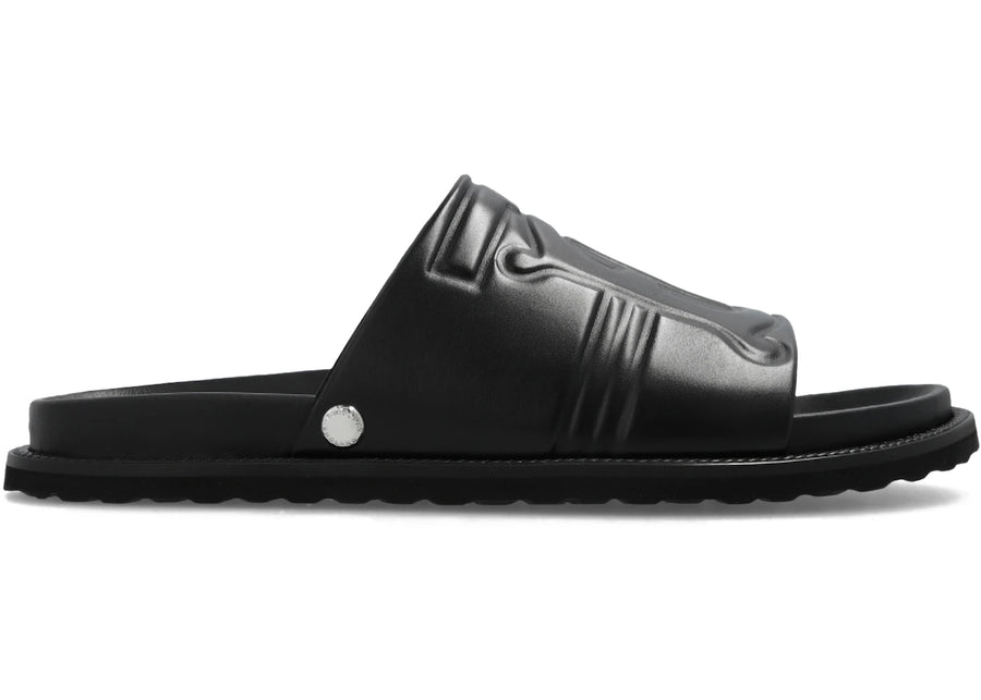 Burberry Thornton Leather Slides Black