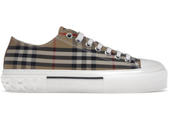 Burberry Vintage Check Cotton Sneakers Archive Beige White