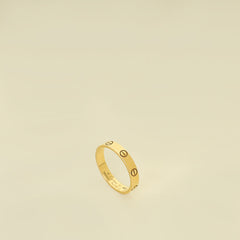Cartier 18K Yellow Gold Love Small Model Ring 57