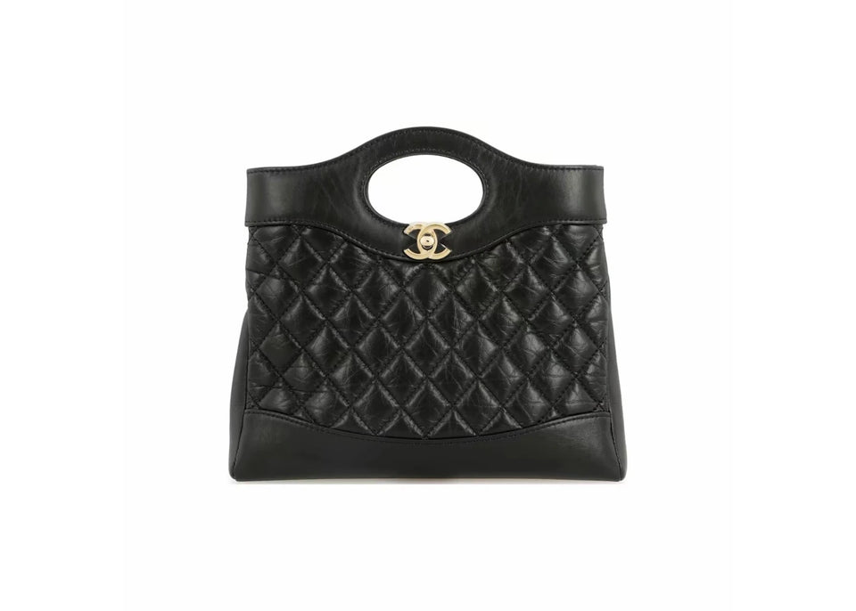 Chanel 24S Mini 31 Bag Black/Glod