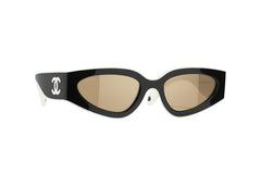 Chanel Cat Eye Sunglasses Black/White (6056 1656/53)