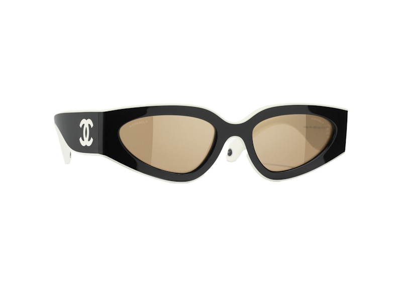 Chanel Cat Eye Sunglasses Black/White (6056 1656/53)