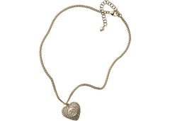 Chanel Metal Necklace AB9385 Gold/White