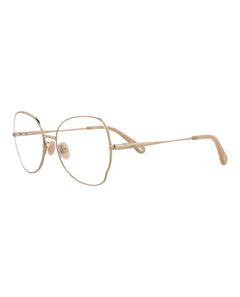 Chloe Round-Frame Metal Optical Frames Gold Gold Transparent (CH0098O-30012434-002)