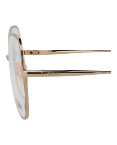 Chloe Round-Frame Metal Optical Frames Gold Gold Transparent (CH0098O-30012434-002)