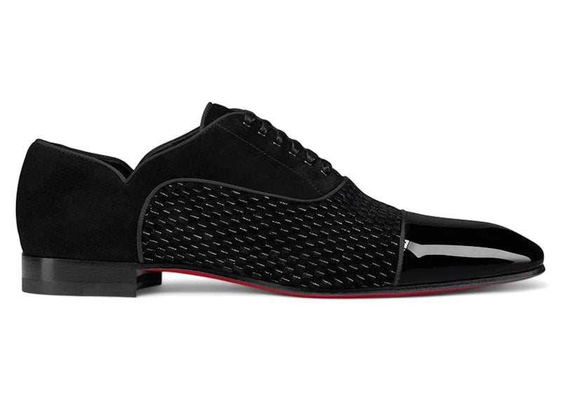 Christian Louboutin Greggy Chick Flat Oxford Shoes Black