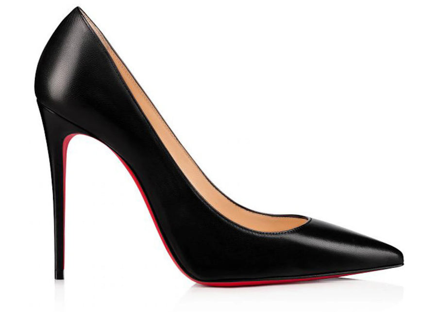 Christian Louboutin Kate 100mm Pump Black Nappa Leather