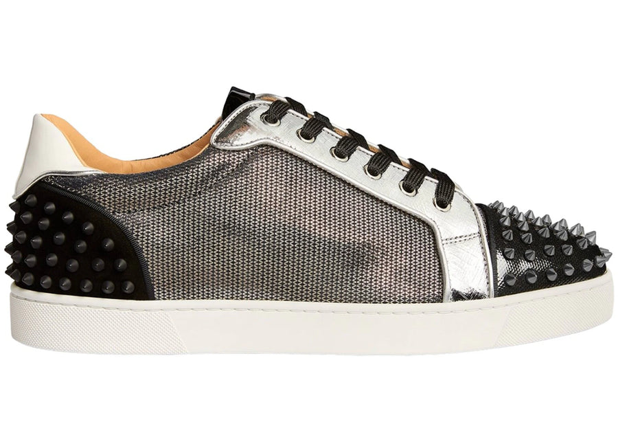 Christian Louboutin Seavaste 2 Orlato Flat Silver Black