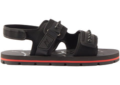 Christian Louboutin Siwa Flat Sandals Black Red