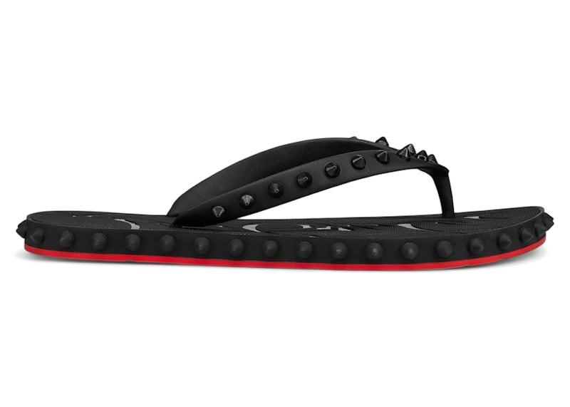 Christian Louboutin Super Loubi Flip Donna Flat Black (Women's)