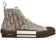 Dior B23 High Top Coffee White Dior Oblique