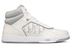 Dior B27 High White And Gray Smooth Calfskin With White Dior Oblique Galaxy Leather