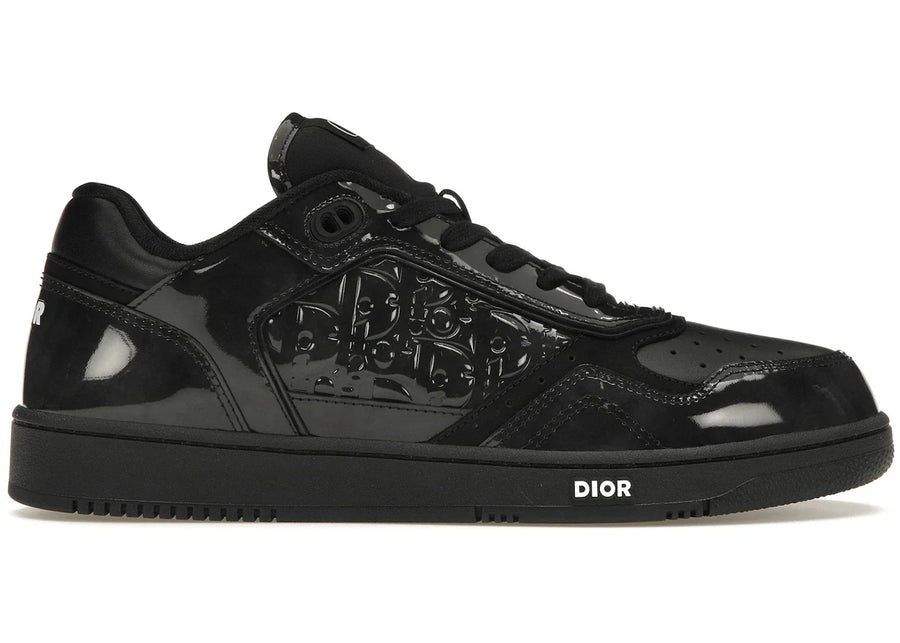 Dior B27 Low Black Patent Dior Oblique Gravity Embossed