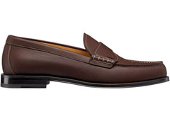 Dior Granville Loafer In Grained Calfskin Brown